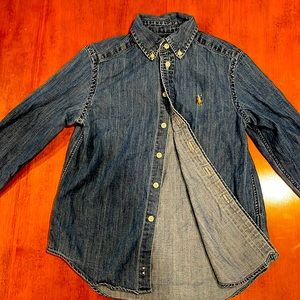 Girl’s Ralph Lauren denim-style shirt.